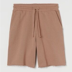 Tan sweat shorts
